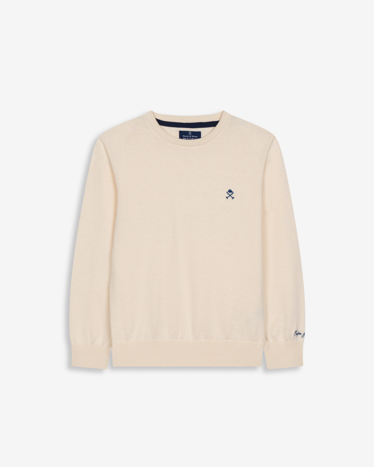 Jersey ICON R KIDS de Harper & Neyer en punto crudo, vista frontal con el logo de la marca bordado