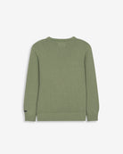 Jersey RETRO KIDS verde salvia de Harper & Neyer, vista trasera lisa en punto de algodón con cuello redondo