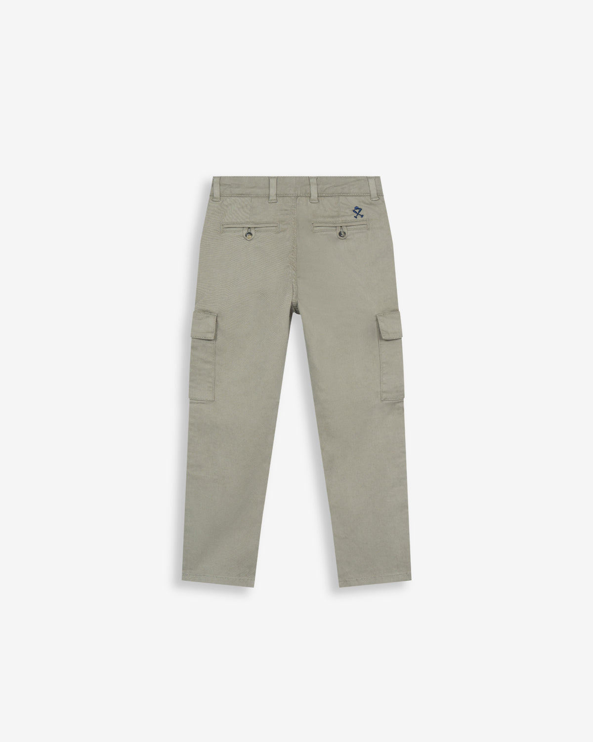 Pantalón CARGO KIDS verde musgo de Harper & Neyer, bodegón trasero de las perneras