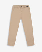 Pantalón chino ICON KIDS beige tostado de Harper & Neyer, bodegón frontal del corte recto