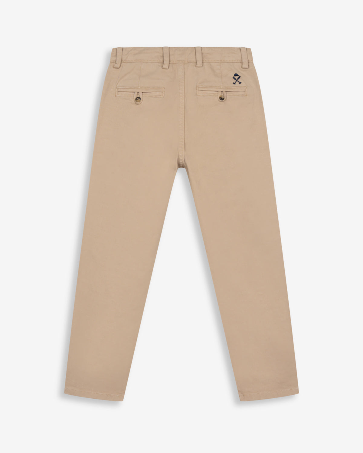 Pantalón chino ICON KIDS en beige tostado de Harper & Neyer, vista trasera con bolsillos