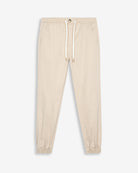 Pantalón jogger de Harper & Neyer en camel con cordón, cintura elástica y puños, vista frontal