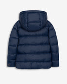 Parka acolchada GALWAY KIDS en azul marino de Harper & Neyer, vista trasera con capucha y espalda lisa