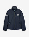 Parka IVY FROST de Harper & Neyer en azul marino, bodegón frontal con cuello alto