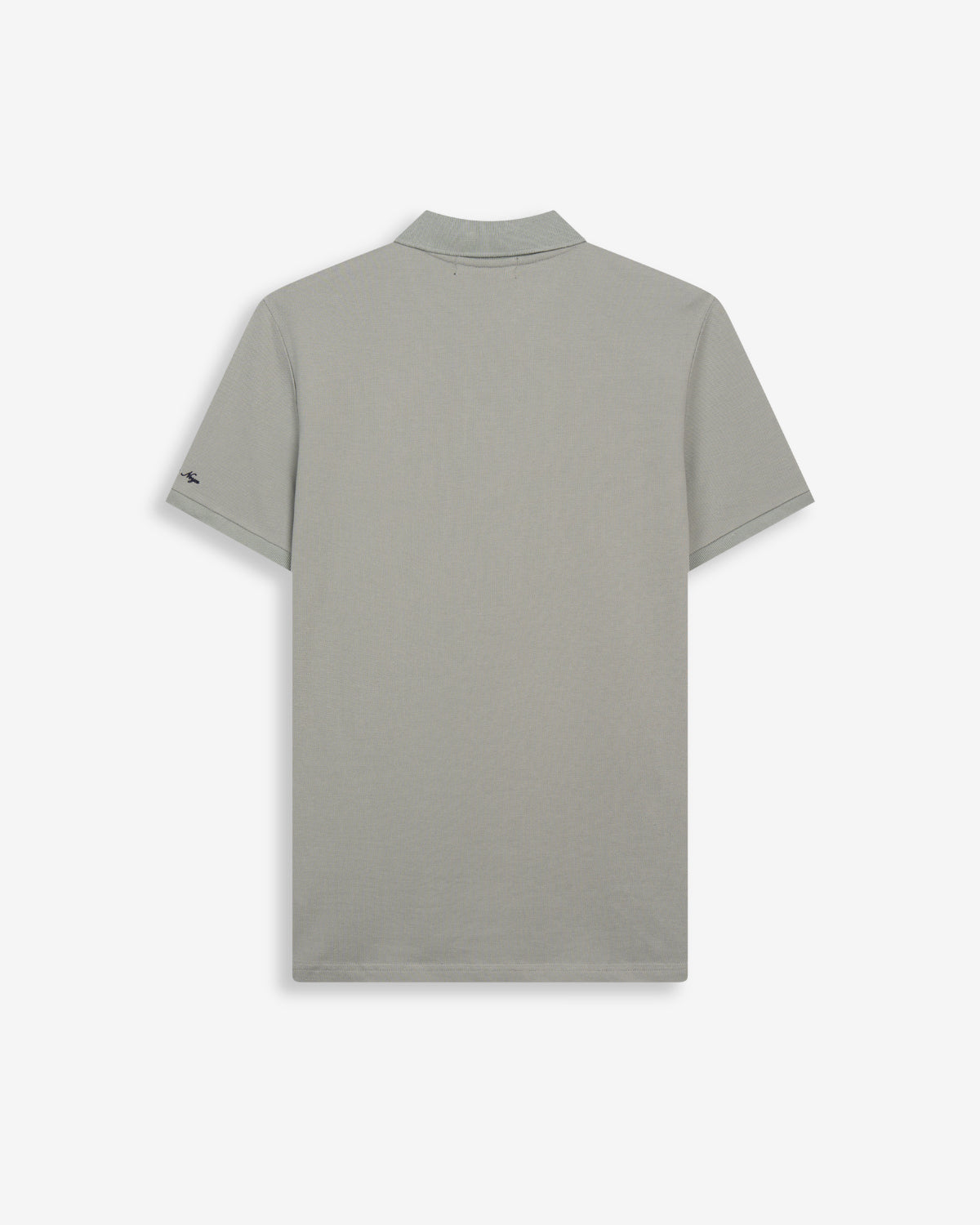 Polo ICON COLORS de Harper & Neyer en gris verdoso claro, vista trasera lisa en tejido piqué