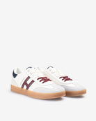 Sneaker HAMPTONS CLUB crudo de Harper & Neyer, perfil interior con detalles en napa