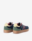 Sneaker HAMPTONS KIDS de Harper & Neyer en azul marino, perfil con cordones e interior a la vista