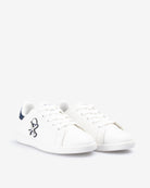 Sneaker HARPER KIDS blanca de Harper & Neyer, segundo perfil lateral con mezcla de materiales