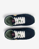 Sneaker ICON KIDS de Harper & Neyer en azul marino, el par visto desde arriba con los interiores