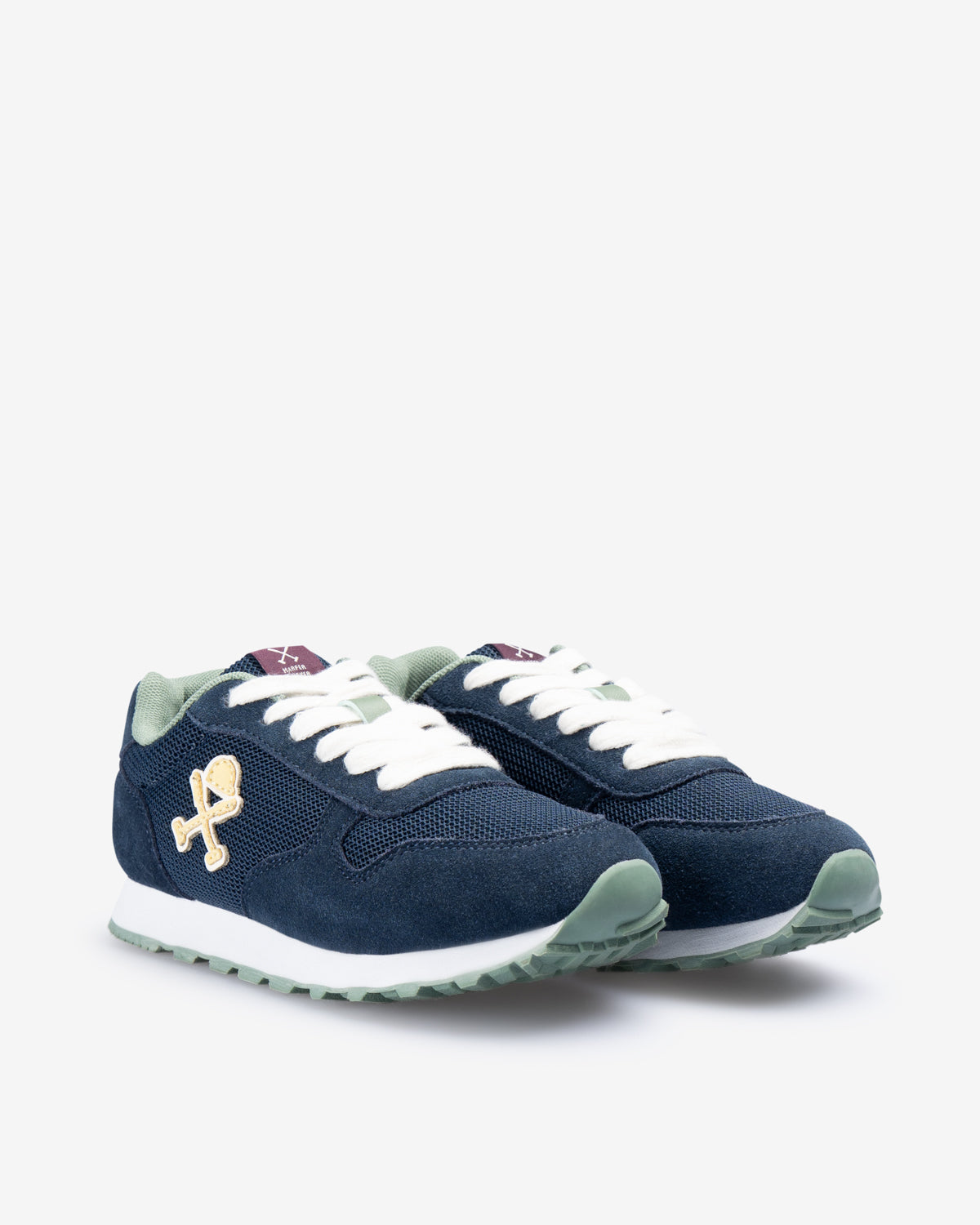 Sneaker ICON KIDS azul marino de Harper & Neyer, segundo perfil lateral con suela blanca