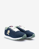 Sneaker ICON KIDS azul marino de Harper & Neyer, segundo perfil lateral con suela blanca