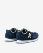 Sneaker ICON KIDS de Harper & Neyer en azul marino, tercer perfil lateral con el empeine a la vista