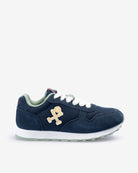 Sneaker ICON KIDS de Harper & Neyer en azul marino, perfil lateral con suela blanca y cordones
