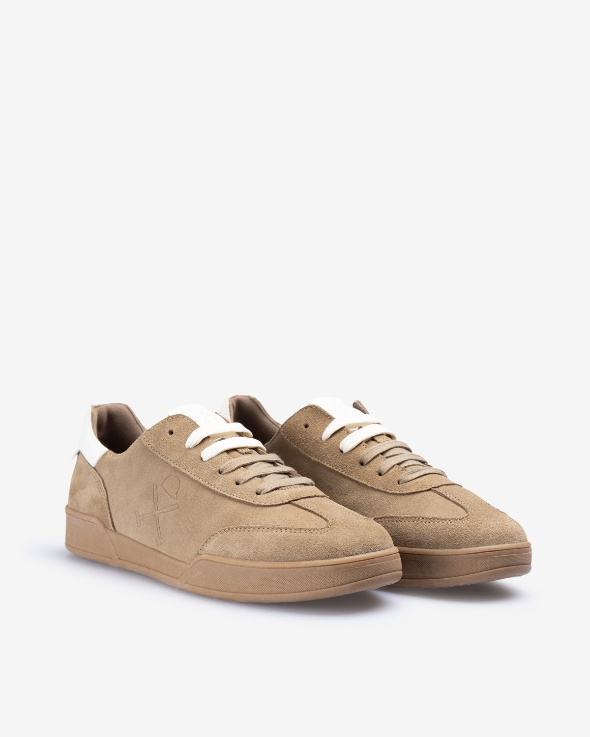 Sneaker ROCHESTER tabaco de Harper & Neyer, perfil interior en serraje con cordones a tono