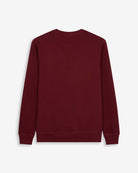 Sudadera FLUFFY BEAR de Harper & Neyer en burdeos, vista trasera lisa con cuello redondo estructurado