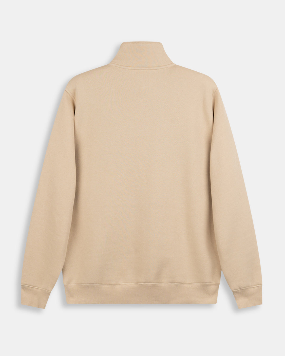 Sudadera Half-Zip Maryland de Harper & Neyer en camel, bodegón trasero en felpa de mezcla de algodón