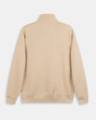 Sudadera Half-Zip Maryland de Harper & Neyer en camel, bodegón trasero en felpa de mezcla de algodón