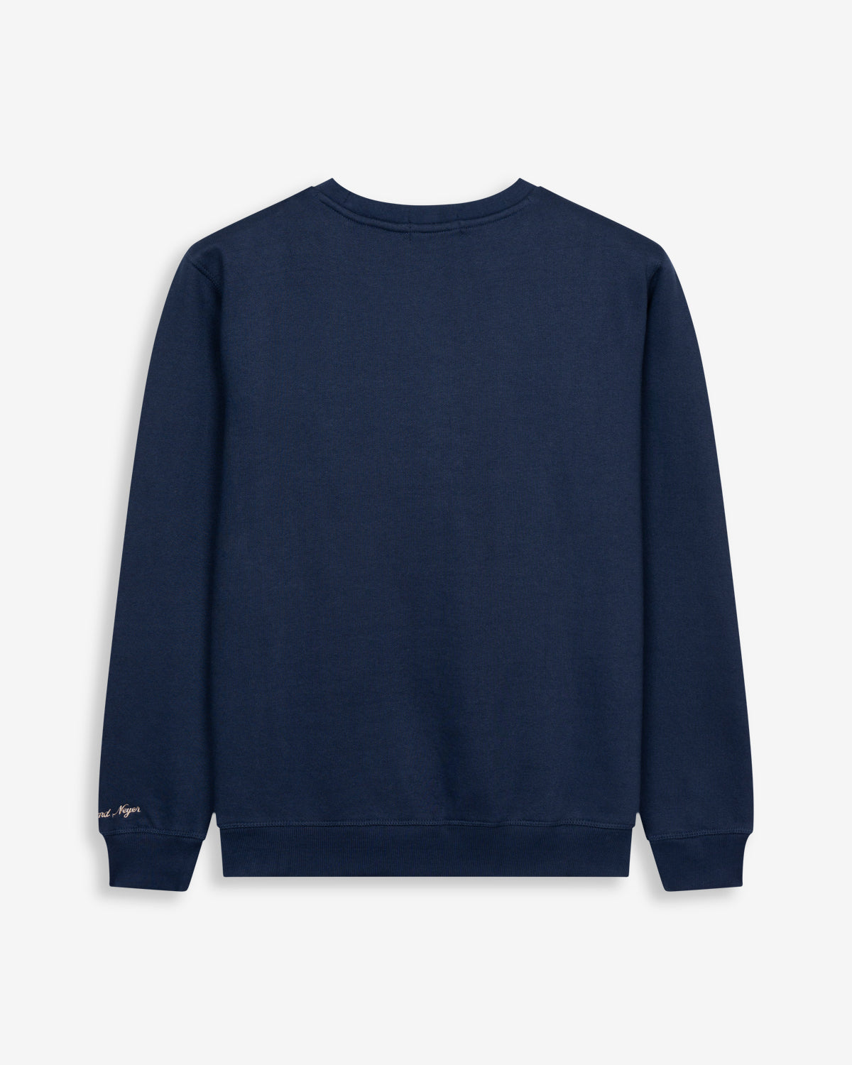 Sudadera ICON de Harper & Neyer en azul marino, vista trasera lisa con cuello redondo