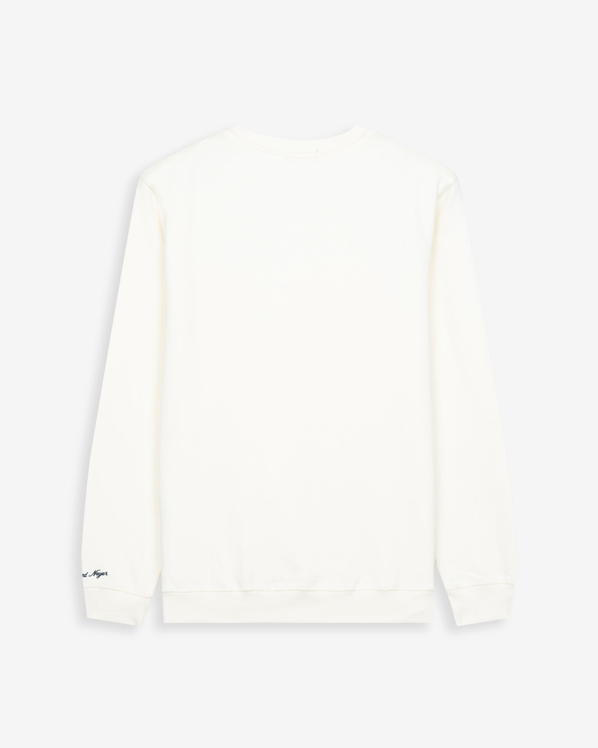 Sudadera ICON de Harper & Neyer en crudo, vista trasera lisa con cuello redondo