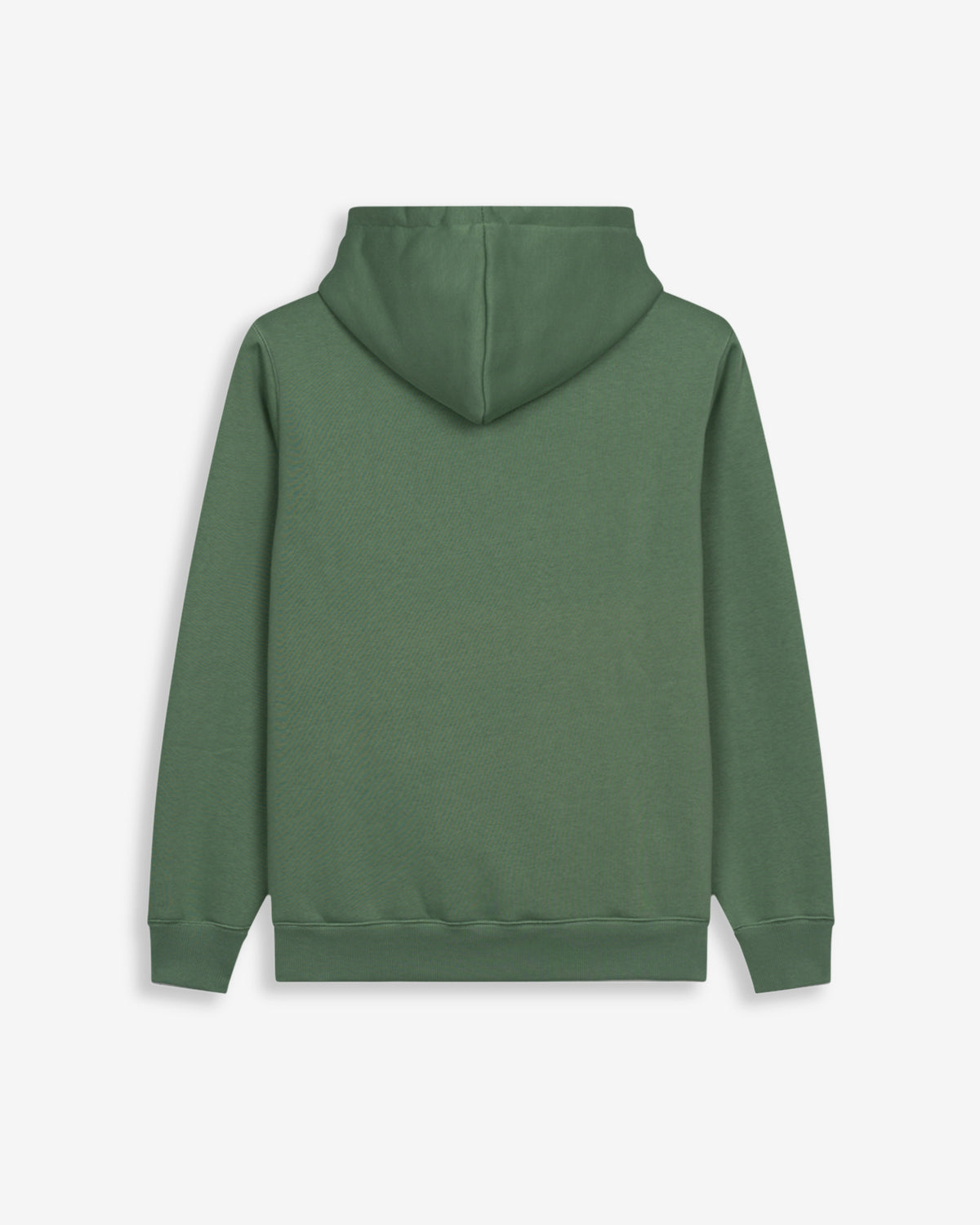 Sudadera MANCHESTER de Harper & Neyer en verde salvia, vista trasera lisa con capucha