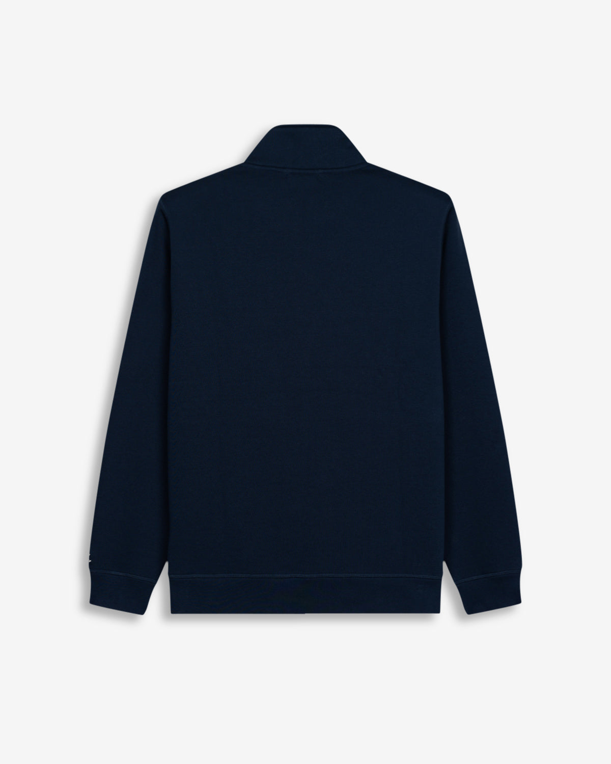 Sudadera MARYLAND de Harper & Neyer en azul marino, vista trasera lisa con cuello alto estructurado