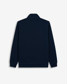 Sudadera MARYLAND de Harper & Neyer en azul marino, vista trasera lisa con cuello alto estructurado