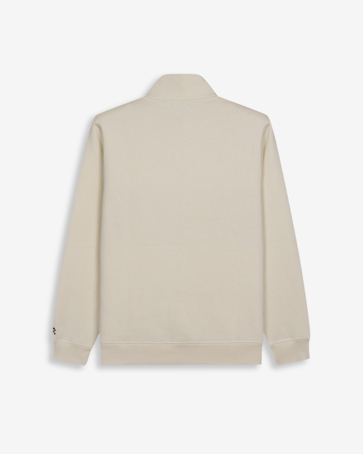 Sudadera MARYLAND de Harper & Neyer en crudo, vista trasera lisa con cuello alto estructurado