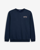 Sudadera MICHIGAN de Harper & Neyer en azul marino, vista frontal con bordado discreto Harper Preppy Set Match