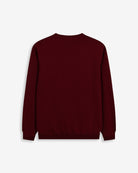Sudadera NEW ENGLAND de Harper & Neyer en burdeos, vista trasera lisa con cuello redondo