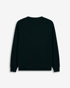 Sudadera NEW ENGLAND de Harper & Neyer en verde botella, vista trasera lisa con cuello redondo