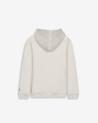Sudadera RETRO HOODIE KIDS de Harper & Neyer en algodón crudo, vista trasera con capucha y ribetes canalados