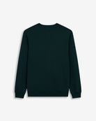 Sudadera RUGBY de Harper & Neyer en verde botella, vista trasera lisa con cuello redondo estructurado