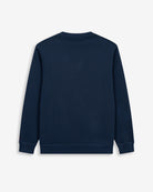 Sudadera TEDDY de Harper & Neyer en azul marino, vista trasera lisa con cuello redondo estructurado