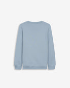 Sudadera TEDDY KIDS de Harper & Neyer en algodón azul cielo, vista trasera con ribetes canalados